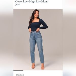 Abercrombie & Fitch high rise mom jeans curve love 27/4r